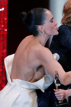 Celia Freijeiro boob slip paparazzi photo