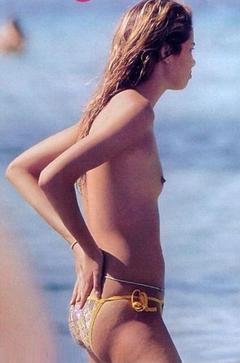 Dafne Fernandez small nude tits ona beach