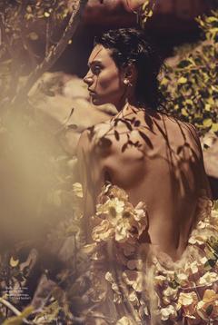 Charlee Fraser topless in nature for Vogue magazine, Australia - February 2020