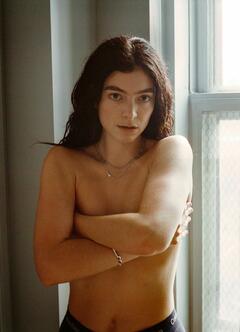 Lorde topless but covered for Martine Syms for Document Journal, Spring∕Summer 2025