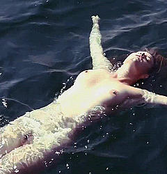 Camille Rowe fully nude in a water scene from Deadliest Catch