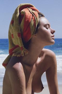 Camille Rowe wet and topless