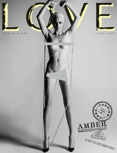 Amber Valletta naked in Love magazine