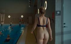 Ida Engvoll bottomless shows her nude ass at Love & Anarchy