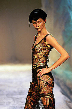 Jodie Kidd see through runway image
