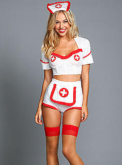 Alexis Ren sexy as nurse