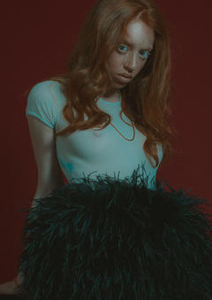 Lily Newmark braless in see through top